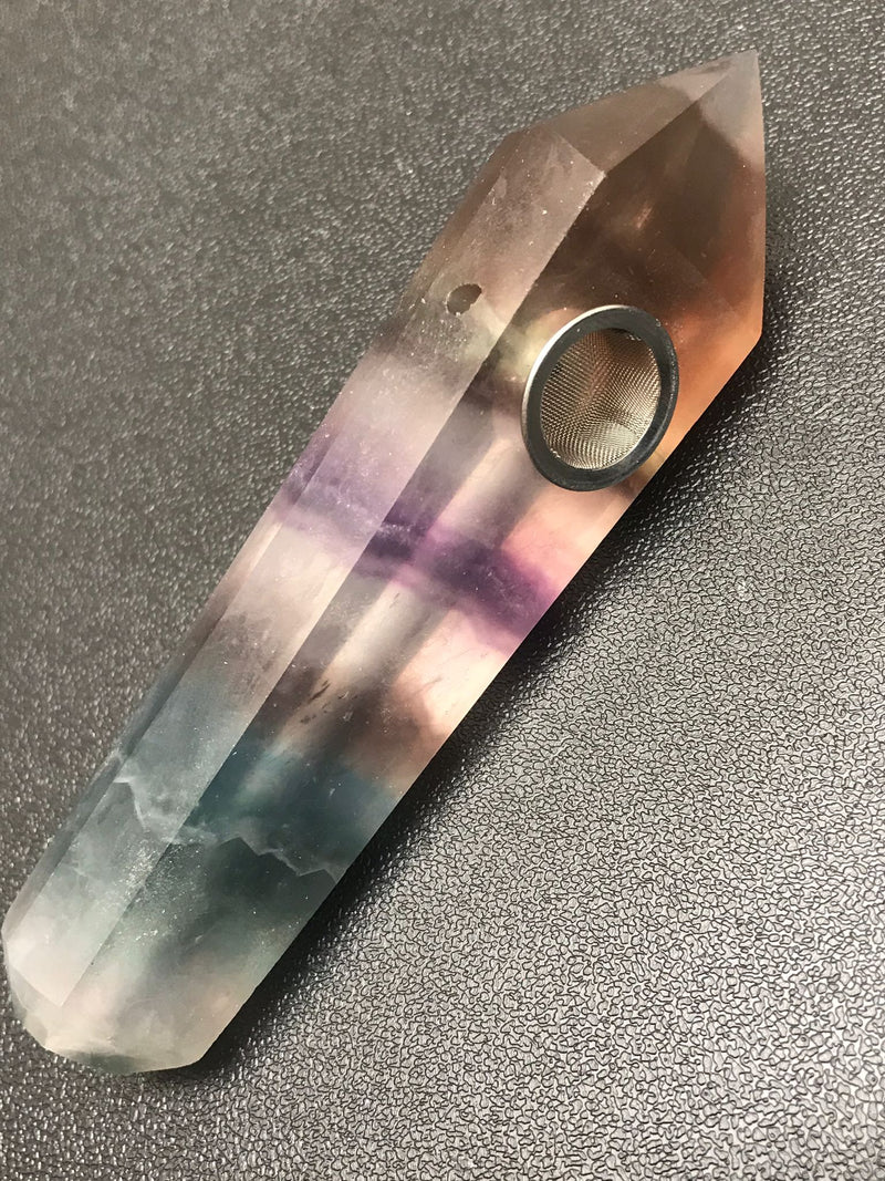 Real Natural healing stone pipe RAIMBOW STONE