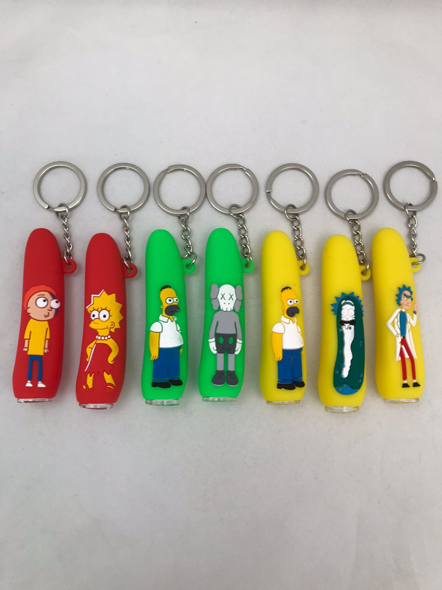 Silicon keychain pipe rick