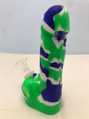 Silicon men intimate part bong GREEN/BLUE