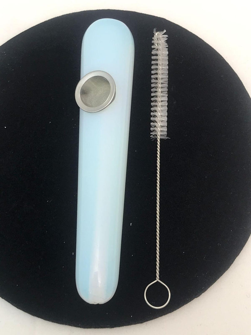Real Natural healing stone pipe OPAL