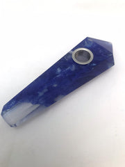 Real Natural healing stone pipe BLUE SMELTING