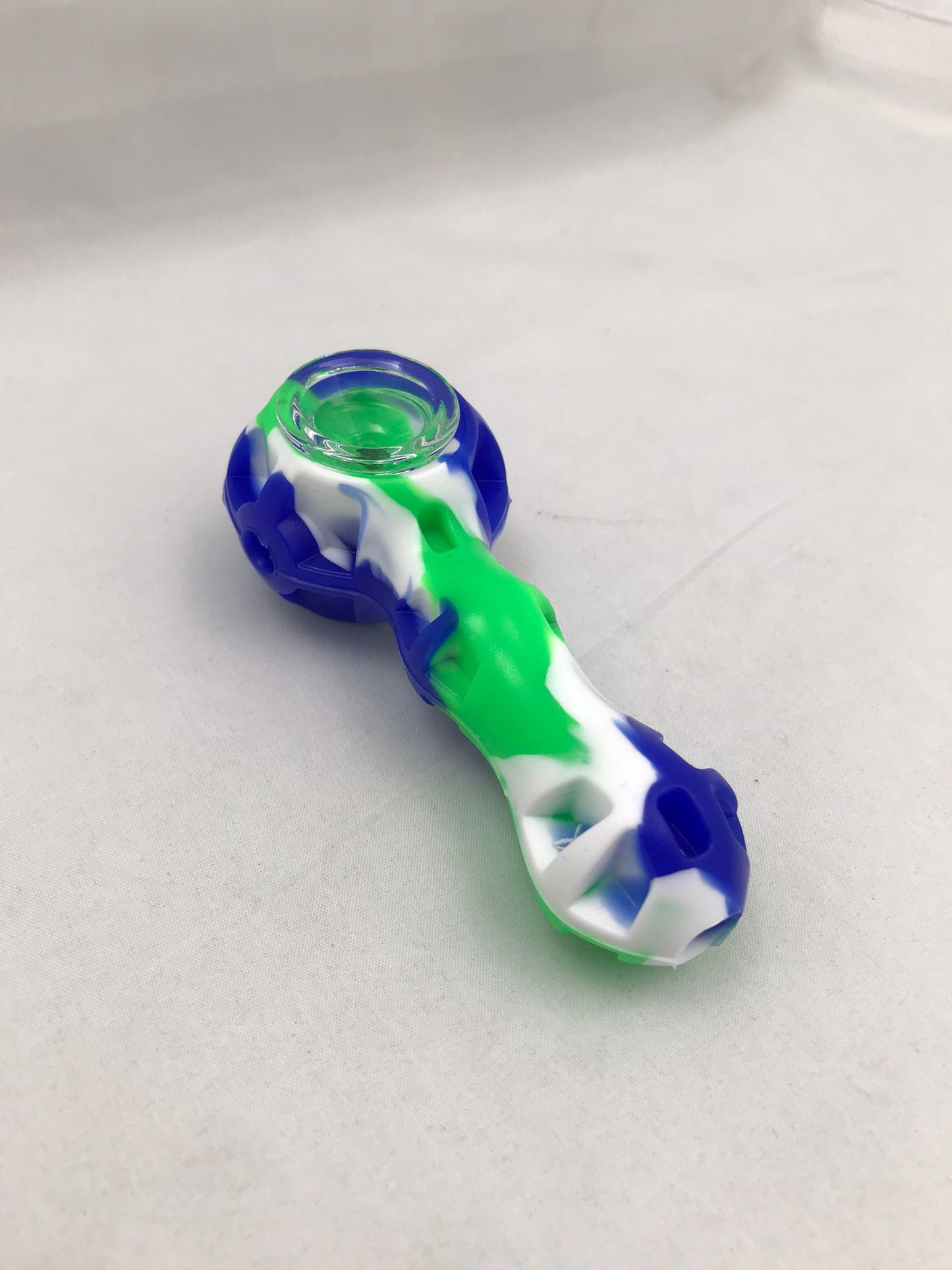 Silicon classic pipe GREEN/BLUE