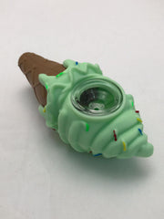 Silicon small curve bong printed POKEMN