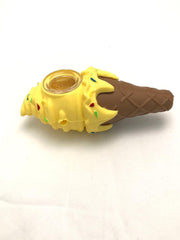 Silicon ice cream nice pipe YELLOW