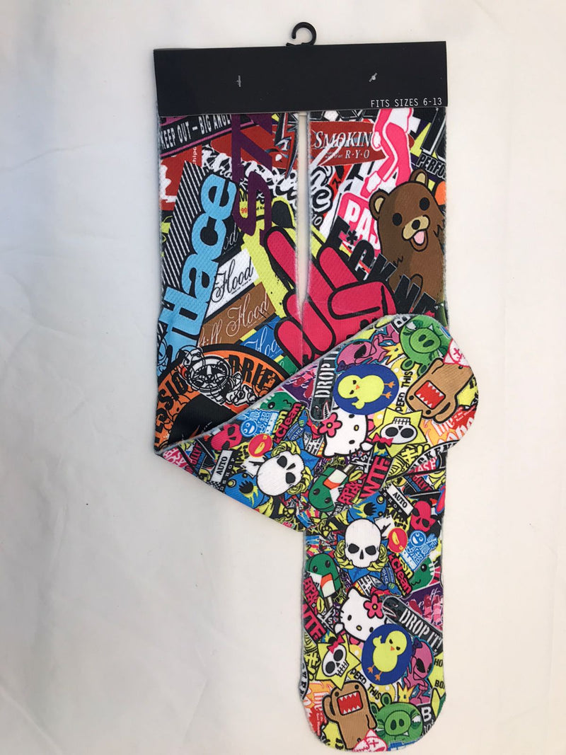 COMIC MIX printed socks